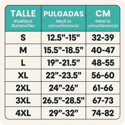 Rodillera de Bambú Bambuflex